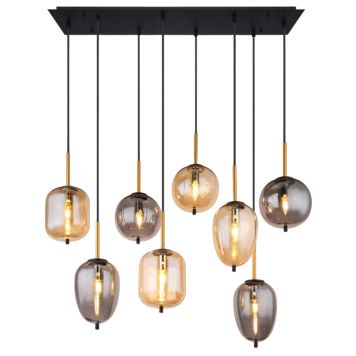 PENDELLAMPA GLOBO BLACKY 8L MATT SVART