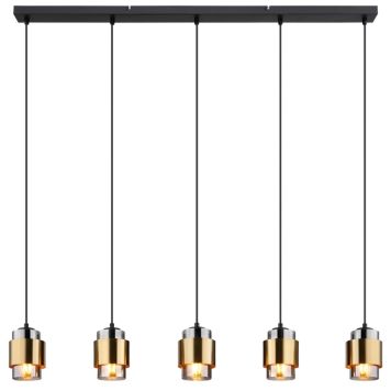 PENDELLAMPA GLOBO MILLEY E27 5L SVART