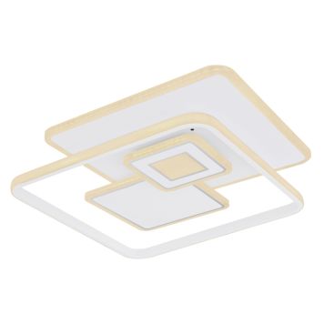 PLAFOND GLOBO RODERICK LED FYRKANT VIT