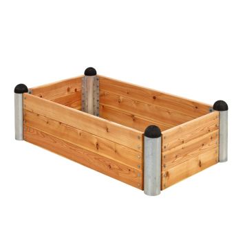 PLANTERINGSLÅDA PLUS PIPE LÄRK OBEHANDLAD 140X80X36 CM