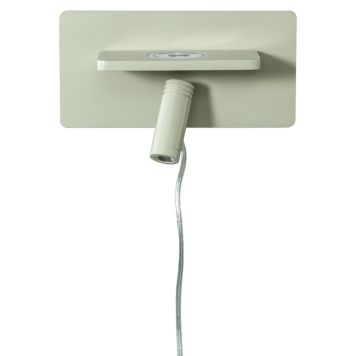 VÄGGLAMPA ANETA LIGHTING CARGADOR +MOBILLADDARE BEIGE