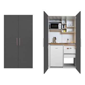 PENTRY RESPEKTA PETER I SKÅP MED VITVAROR SKWGMICS GRÅ 100CM 