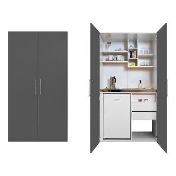 PENTRY RESPEKTA PETER I SKÅP MED VITVAROR SKWGCS GRÅ 100CM 