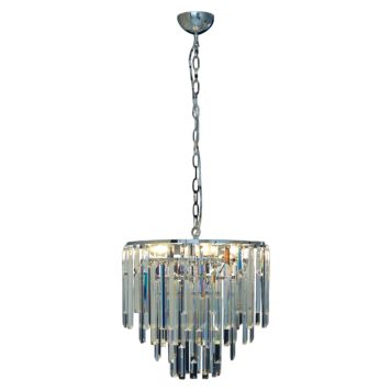 TAKLAMPA ANETA LIGHTING STRATI E14 KROM/KLAR