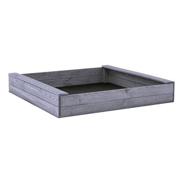 SANDLÅDA NORDIC PLAY ACTIVE 120X120CM GRÅ 