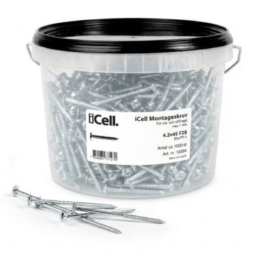 MONTAGESKRUV ICELL FZB 4,2X45MM 1000-PACK