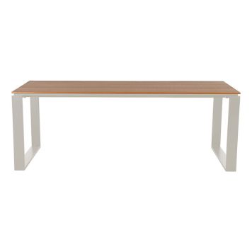 MATBORD OUTFIT 210X100CM SANDGRÅ/TEAK