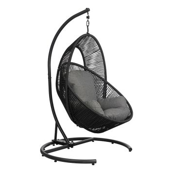 HÄNGSTOL OUTFIT MED DYNA SVART/GRÅ