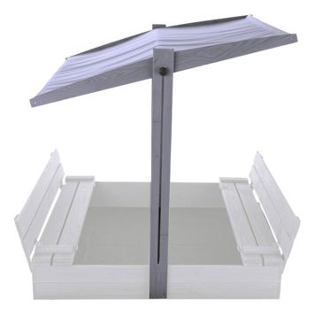 TAK NORDIC PLAY ACTIVE TILL SANDLÅDA 120X120CM GRÅ                                 