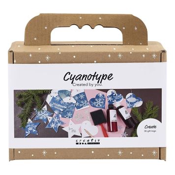 JULKLAPPSETIKETTER CREATIV COMPANY CYANOTYPI DIY KIT
