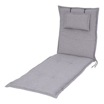 SOLSÄNGSDYNA SUNFUN NAXOS 190xX60X6CM LJUSGRÅ