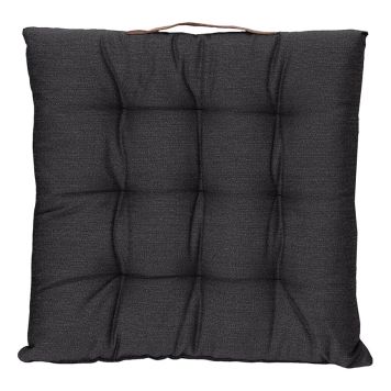 SITTDYNA SUNFUN JORIS LÄDERHANDTAG 40X40X6CM ANTRACIT