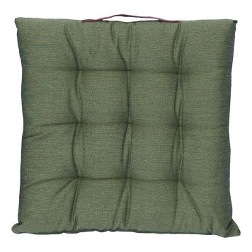 SITTDYNA SUNFUN JORIS LÄDERHANDTAG 40X40X6CM GRÖN