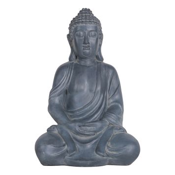 TRÄDGÅRDSFIGUR PIARDINO BUDDHA  51CM ANTIKSVART