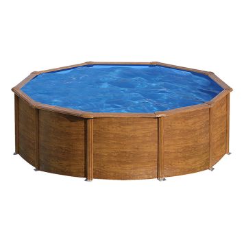 POOL GRE RUND Ø450X120CM TRÄ                         