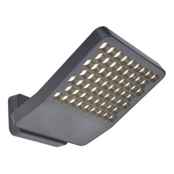 VÄGGLAMPA LUTEC ATLANTIS MEDIUM 4000K MÖRKGRÅ 