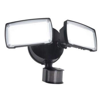 VÄGGLAMPA LUTEC CHIMERA 2L SENSOR SVART