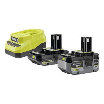 BATTERIKIT RYOBI RC18120A-242X ONE+ 18V 1X2,0AH+1X4,0AH 