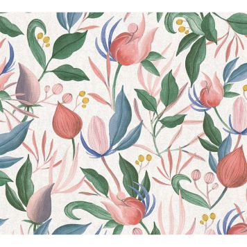 TAPET A.S CREATION COSMO LIVING BLOMMOR FLERFÄRGAD