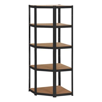 STÅLHYLLA PROBUILDER HÖRNMODELL 5 HYLLOR 175KG