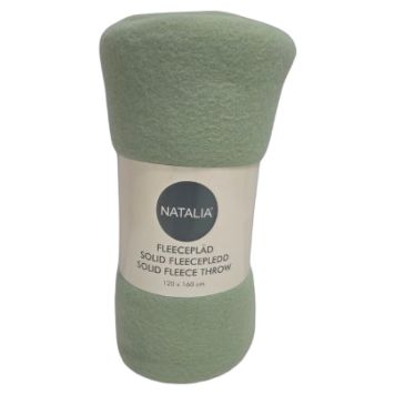 FLEECEFILT NATALIA 120X160CM MÖRKGRÖN