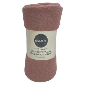FLEECEFILT NATALIA 120X160CM ROSA