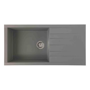 DISKBÄNK RESPEKTA HOUSTON 100X50CM GRÅ