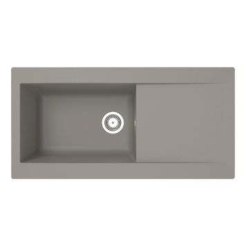 DISKBÄNK RESPEKTA DENVER 100X50CM GRÅ