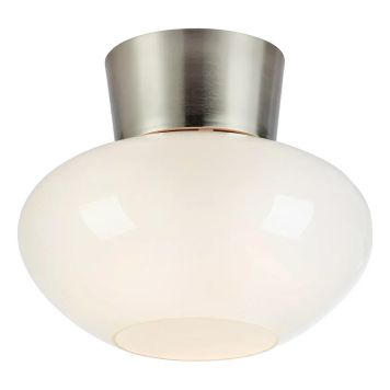 TAKLAMPA MARKSLÖJD MALAGA VIT/NICKEL