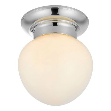 TAKLAMPA MARKSLÖJD RONDA IP44 VIT/KROM 