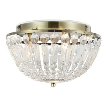 LJUSKRONA MARKSLÖJD ESTELLE 3L IP44 ANTIK MÄSSING