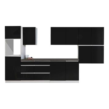 KÖK RESPEKTA LORENA LBGLRP380HWS SVART 380CM
