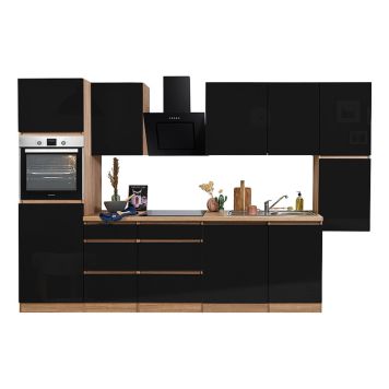 KÖK RESPEKTA LORENA LBGLRP330HESS SVART 330CM