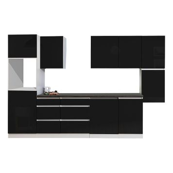 KÖK RESPEKTA LORENA LBGLRP330HWS SVART 330CM