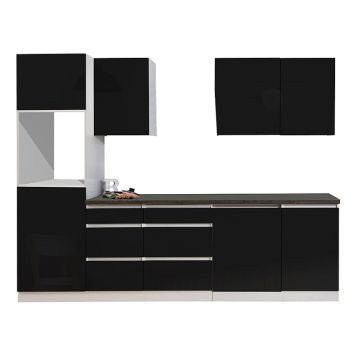 KÖK RESPEKTA LORENA LBGLRP280HWS SVART 280CM