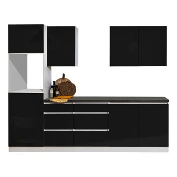 KÖK RESPEKTA LORENA LBGLRP270HWS SVART 270CM