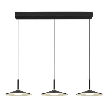 PENDELLAMPA GLOBO LAMPONE LED 3L SVART 