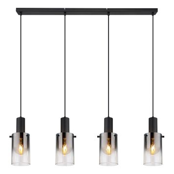 PENDELLAMPA GLOBO FLORENTINA 4L SVART