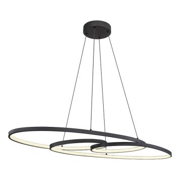 PENDELLAMPA GLOBO SPIRA LED SVART 