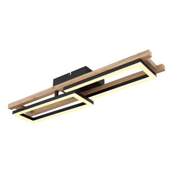 PLAFOND GLOBO ILLA LED SVART/BRUN