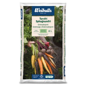 GRÖNSAKSJORD WEIBULLS TORVFRI 40L