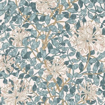 TAPET GRAHAM & BROWN WILLIAM MORRIS HONEYSUCKLE DUSK BLUE