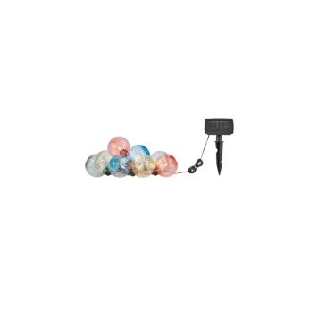 LJUSSLINGA MARKSLÖJD LYSTRA SOLCELL 8L FLERFÄRGAD