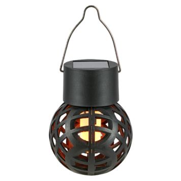 SOLCELLSLAMPA MARKSLÖJD TYRA 7CM SVART 