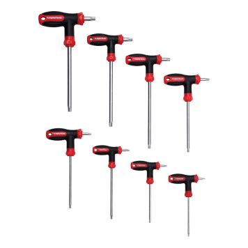 INSEXNYCKELSATS ALPHA TOOLS TORX 8 DELAR 