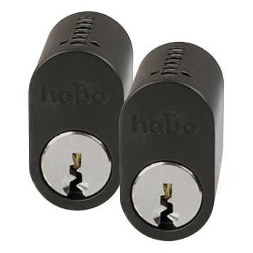 LÅSCYLINDER 65537 SVART 2-PACK