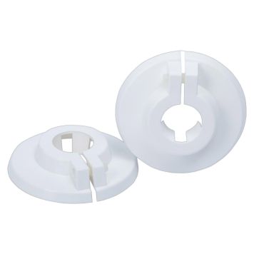 TÄCKBRICKA ADMIRAL LÅSBAR PLAST VIT Ø10 MM 2-PACK