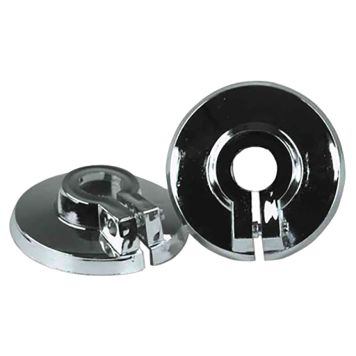 TÄCKBRICKA ADMIRAL LÅSBAR PLAST KROM Ø15 MM 2-PACK