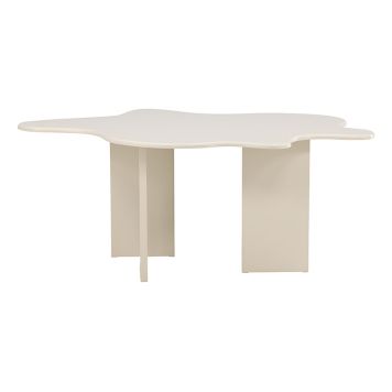 MATBORD VIND FLOWER 123X190CM BEIGE 