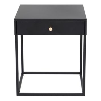 SÄNGBORD VENTUE HOME BAKAL 43X43CM SVART 